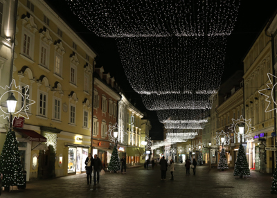 Lichterglanz in Klagenfurt am Wörthersee. Foto Matthias Eichinger