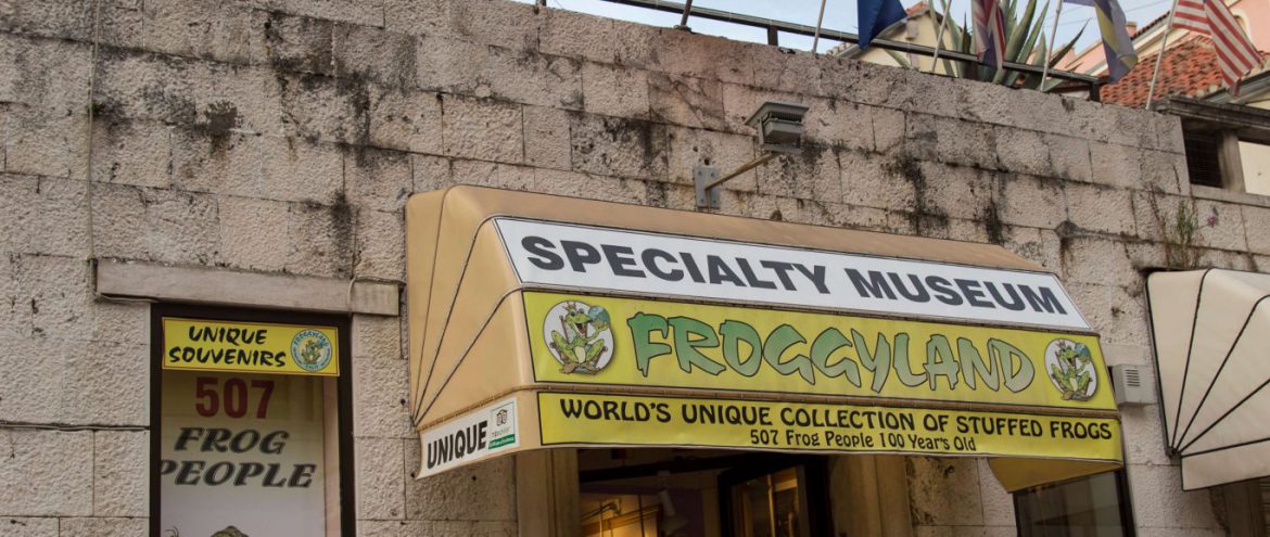 Froggyland Split, Froschmuseum, Kroatien, Foto www.anitaaufreisen.at