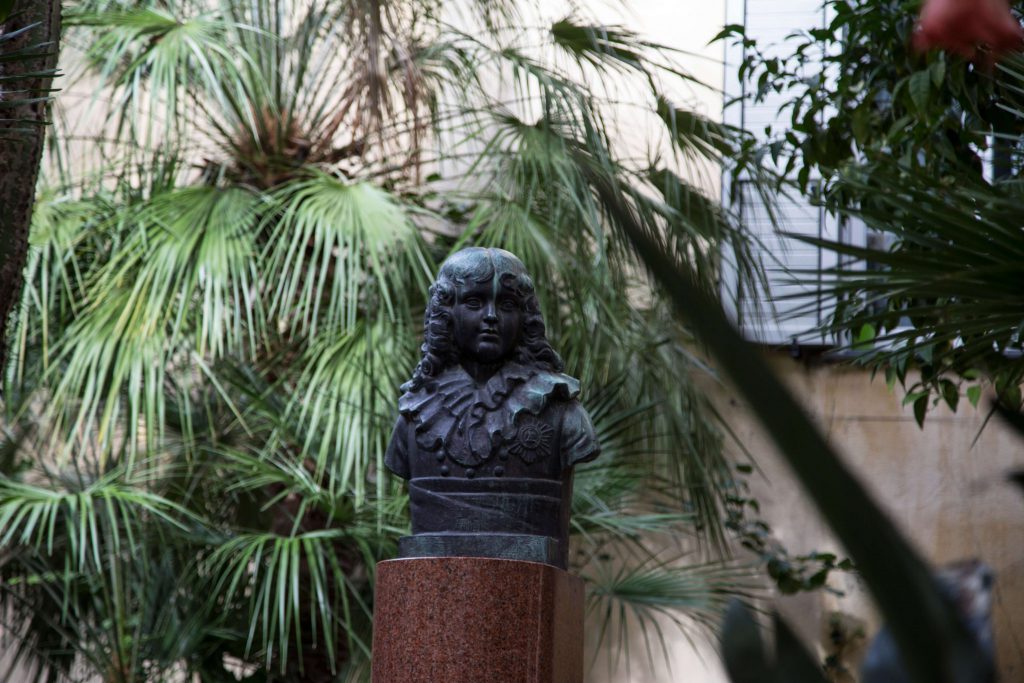 Napoleon Statue gegenüber seinem Geburtshaus in Ajaccio, Korsika, Foto Anita Arneitz, www.anitaaufreisen.at