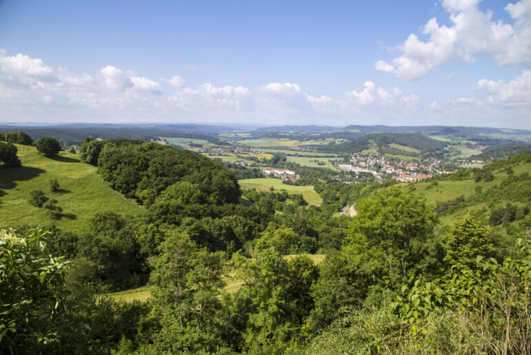 Blick über Thüringen von der Leuchtenburg, Foto Anita Arneitz